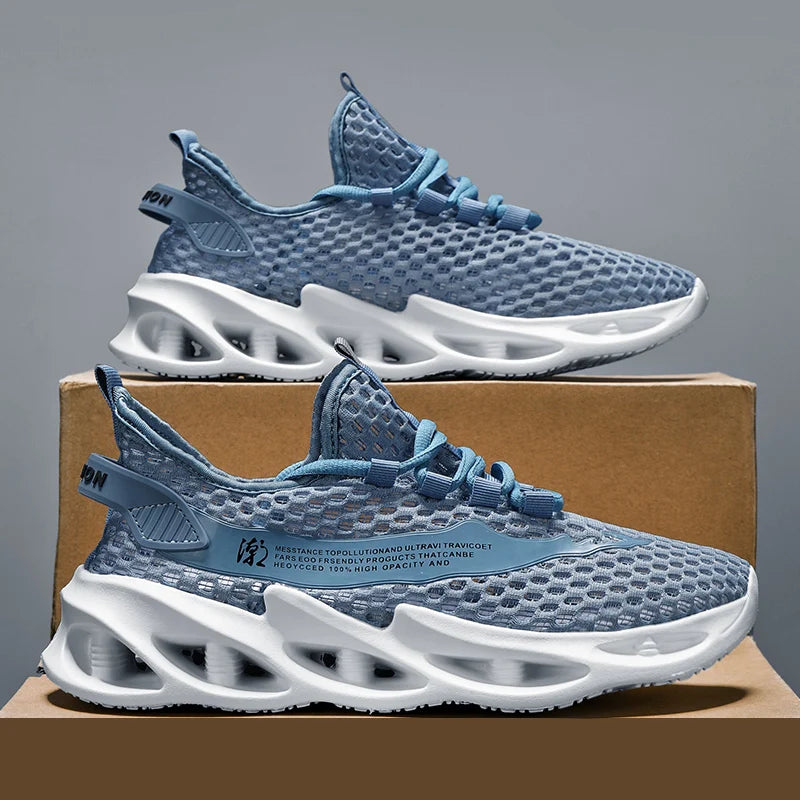 2024 New Summer Sneakers Men Trendy Breathable Running Tennis Shoes Outdoor Sports Tenis Masculino White Casual Walking Shoes