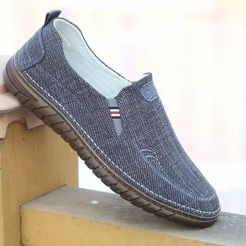 Breathable Sneakers Slip-on Men's Casual Shoes Leisure Sale 2024 Trend Elegant Male Shoe Vulcanize Classic Original In Promotion