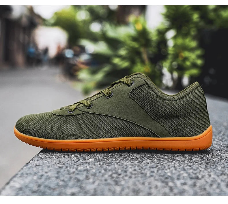 Wide Barefoot Sneakers Light Casual Mens Jogging Shoes Anti-slip Footwear Wide Barefoot Shoes Non-slip Ankle Outdoor Sneakers
