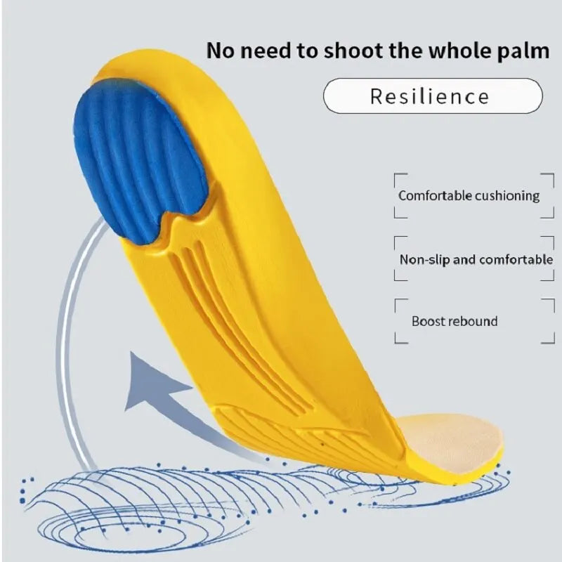 Sport Insoles for Men Women Shoe Inserts Pad Soft Breathable Sneakers Running Silicone Gel Cushion Orthopedic Care EVA Insoles