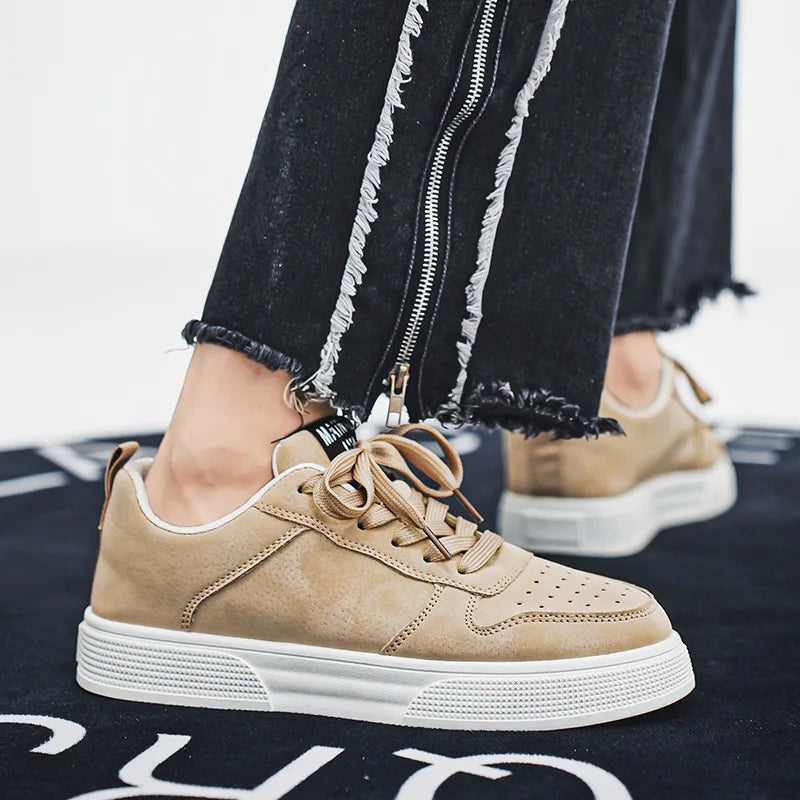 Men's Sneakers Trendy Spring Breathable Fashionable Board Shoes Thick Bottom Versatile Soft Bottom Casual Sneakers Large Size 44
