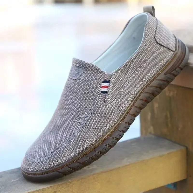 Breathable Sneakers Slip-on Men's Casual Shoes Leisure Sale 2024 Trend Elegant Male Shoe Vulcanize Classic Original In Promotion