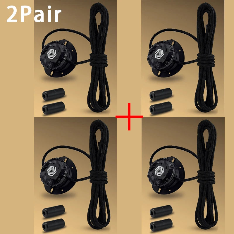 Fashion Swivel Buckle Laces Automatic Shoelace Without ties Kids Adult Sneakers No Tie Shoe laces Shoe accessories 1Pair/2Pair