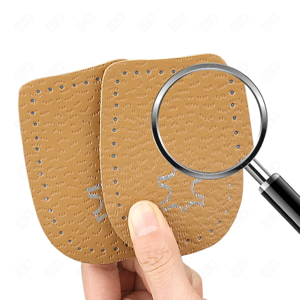 Heel Pad Leather Insoles For Shoes Men Women Heels Elastic High Heels Shoe Insoles Plantar Fasciitis Sneakers Sole Insert Insole