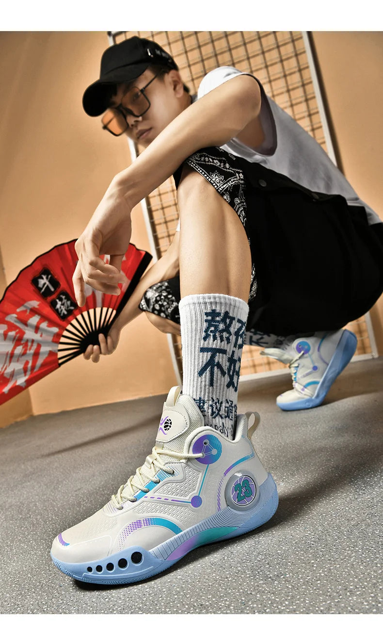 Popular Basketball Shoes Men Women Sneakers  Male Training Sports Fashion Colorful Waterproof Shoes Casual Non-Slip Couple Shoes