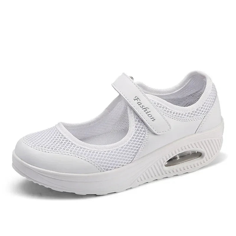 Sneakers Dance Summer New Mesh Shake dance Large Shoes Women's Insoles 4 Colors  Sport Shoe Walking Shoes Women Black Red Grey