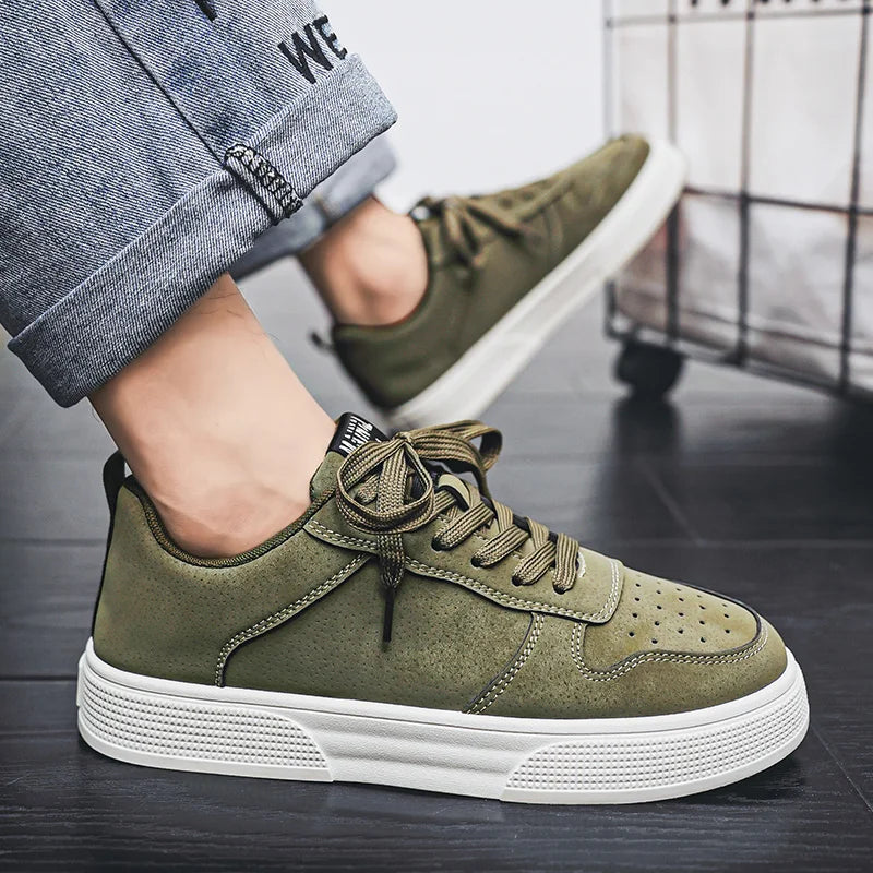 Men's Sneakers Trendy Spring Breathable Fashionable Board Shoes Thick Bottom Versatile Soft Bottom Casual Sneakers Large Size 44
