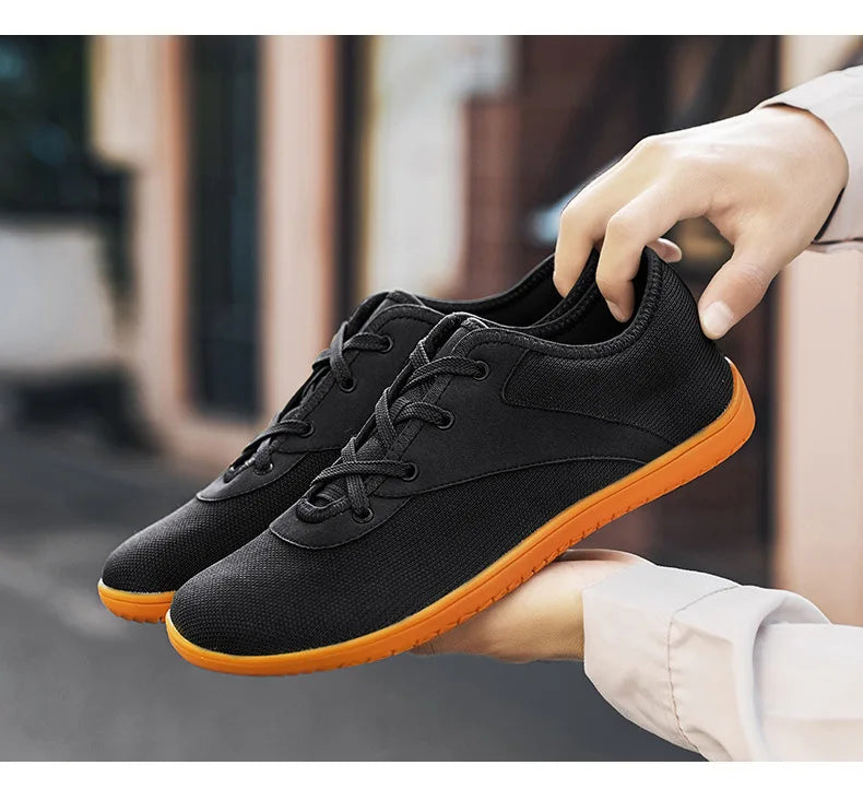 Wide Barefoot Sneakers Light Casual Mens Jogging Shoes Anti-slip Footwear Wide Barefoot Shoes Non-slip Ankle Outdoor Sneakers