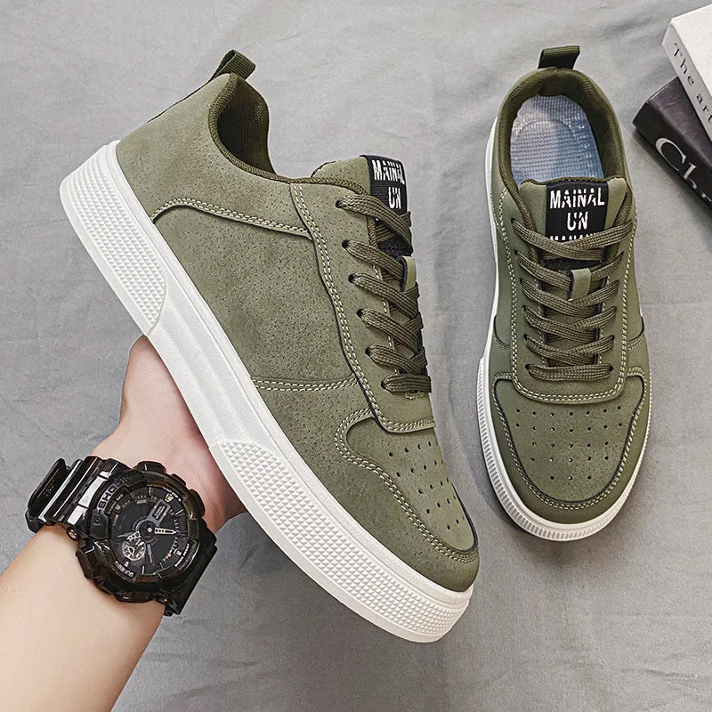Men's Sneakers Trendy Spring Breathable Fashionable Board Shoes Thick Bottom Versatile Soft Bottom Casual Sneakers Large Size 44