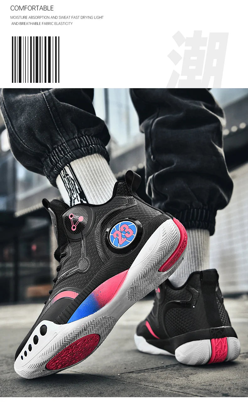 Popular Basketball Shoes Men Women Sneakers  Male Training Sports Fashion Colorful Waterproof Shoes Casual Non-Slip Couple Shoes
