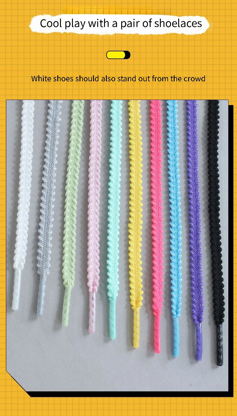 1Pair Shoe Laces New Casual Sneakers tennis Flat Shoelaces Fashion Rope Shoelace for Shoes 120/140/160CM Shoes Accessories