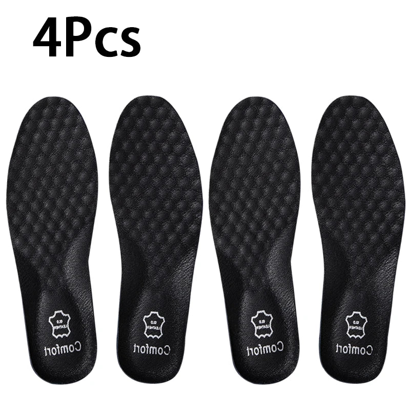 leather breathable insoles Arch support orthopedic insole Shock absorbing sole men Sneakers Leather shoes Insoles 2pcs/4pcs