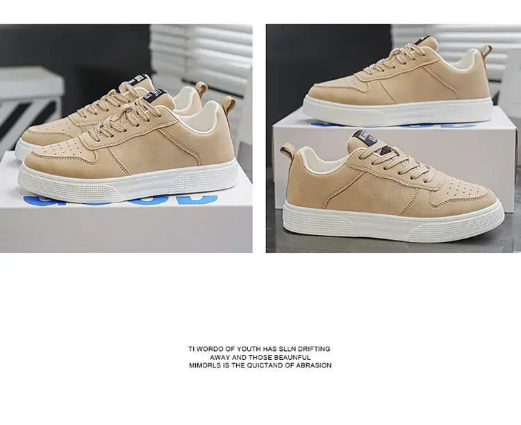 Men's Sneakers Trendy Spring Breathable Fashionable Board Shoes Thick Bottom Versatile Soft Bottom Casual Sneakers Large Size 44