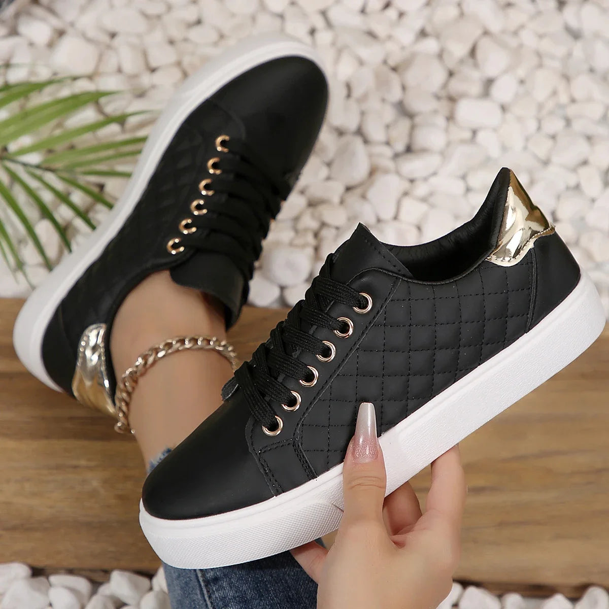 Women Sneakers 2024 Spring New Fashion Breathable Loafers Soft Sole Walking Casual Sneaker Comfortable Shallow Outdoor Sneakers