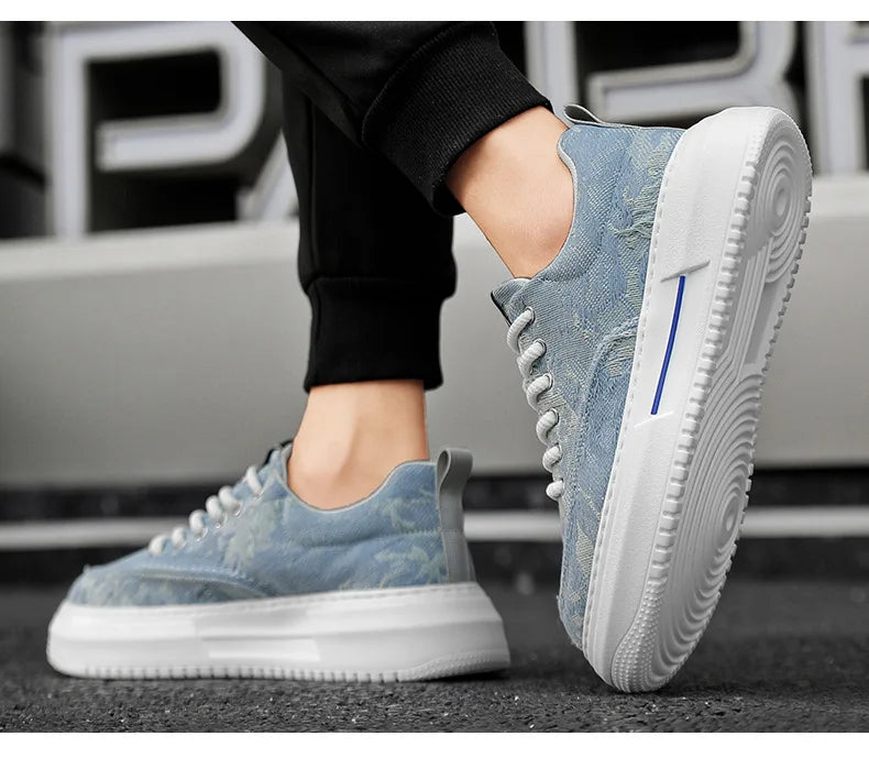 2025 Sneakers For Men Breathable Non-Slip Sport Shoes Male Fashion Casual Platform Shoes Comfortable Outdoor Running Shoes