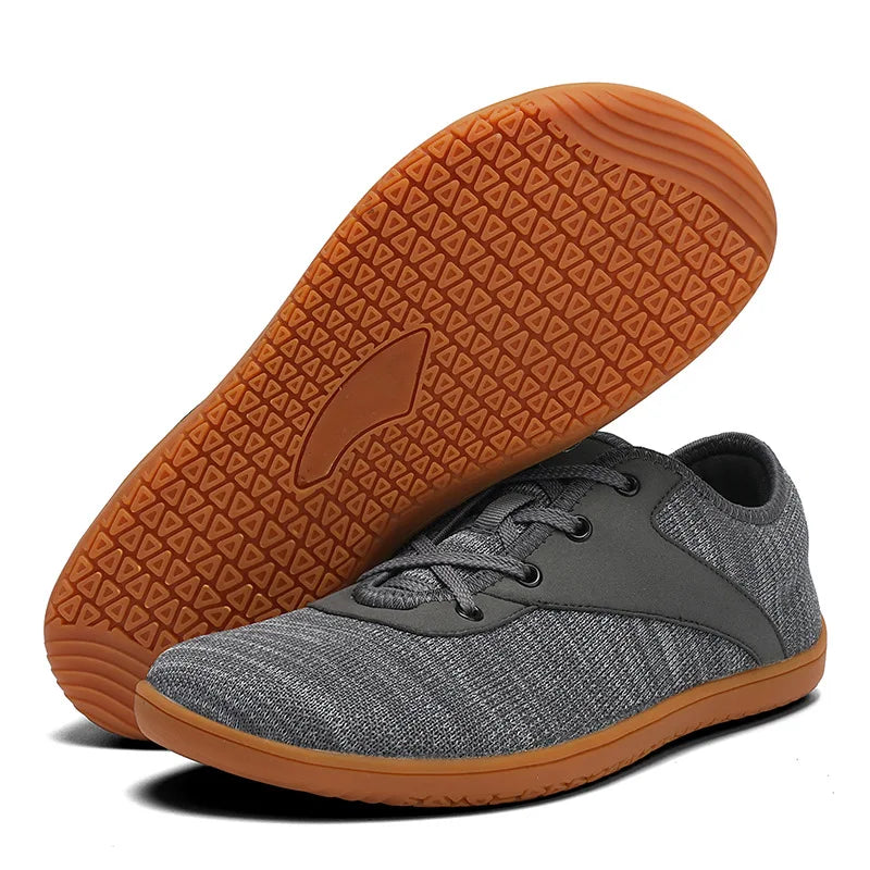 Wide Barefoot Sneakers Light Casual Mens Jogging Shoes Anti-slip Footwear Wide Barefoot Shoes Non-slip Ankle Outdoor Sneakers