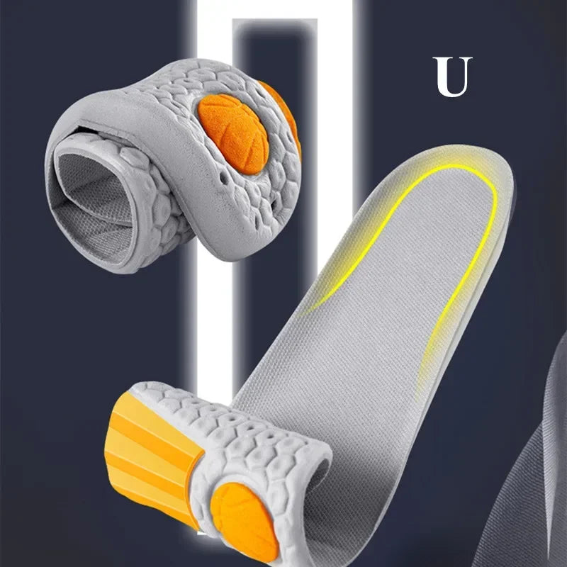 Sports Insoles Memory Foam Shoes Sole Mesh Deodorant Breathable Cushion Running  Feet Man Women Orthopedic Insoles for Sneakers