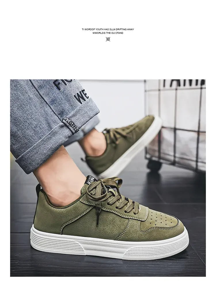 Men's Sneakers Trendy Spring Breathable Fashionable Board Shoes Thick Bottom Versatile Soft Bottom Casual Sneakers Large Size 44