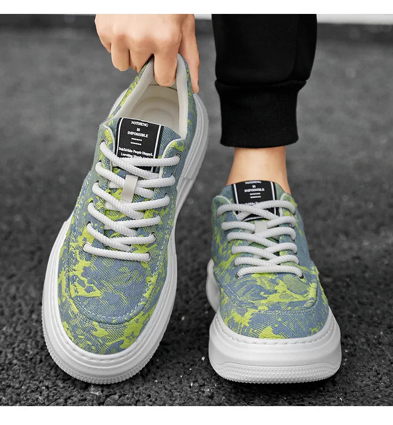 2025 Sneakers For Men Breathable Non-Slip Sport Shoes Male Fashion Casual Platform Shoes Comfortable Outdoor Running Shoes