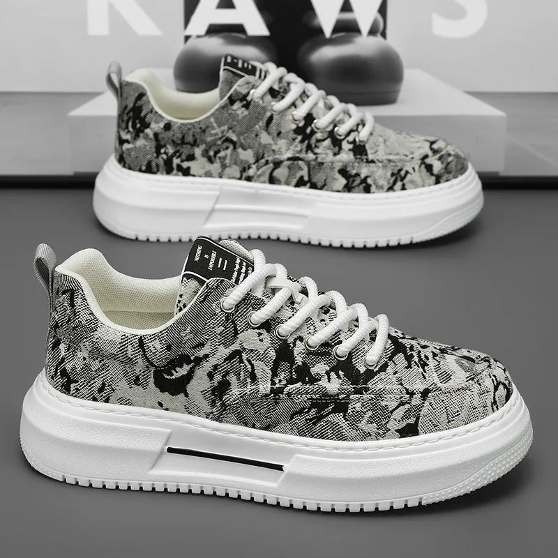 2025 Sneakers For Men Breathable Non-Slip Sport Shoes Male Fashion Casual Platform Shoes Comfortable Outdoor Running Shoes