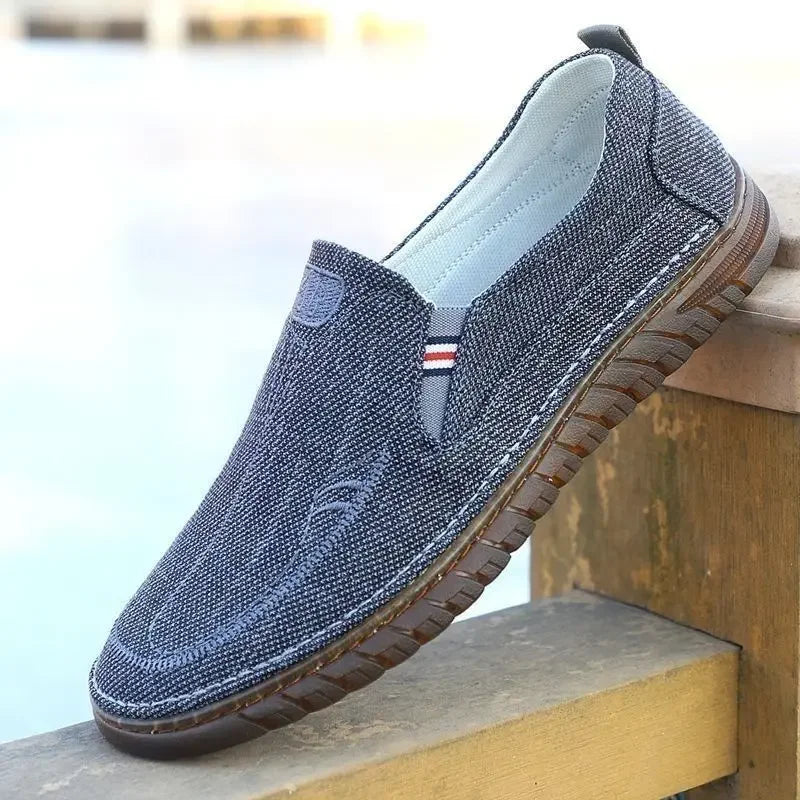 Breathable Sneakers Slip-on Men's Casual Shoes Leisure Sale 2024 Trend Elegant Male Shoe Vulcanize Classic Original In Promotion