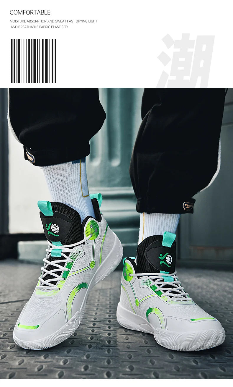 Popular Basketball Shoes Men Women Sneakers  Male Training Sports Fashion Colorful Waterproof Shoes Casual Non-Slip Couple Shoes