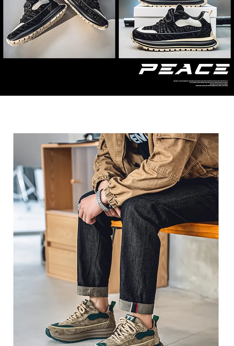 Loafers Fashion Casual Sneaker Men's Sneakers Sports and Leisure Shoes for Men Non-Slip All-match Wear-resistant Outdoor New