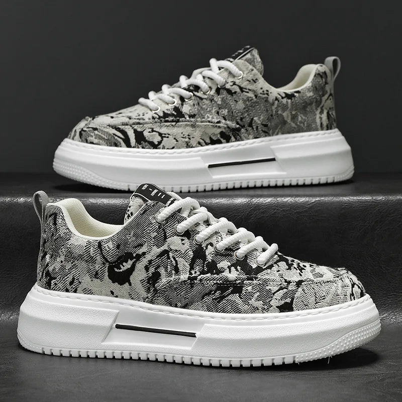 2025 Sneakers For Men Breathable Non-Slip Sport Shoes Male Fashion Casual Platform Shoes Comfortable Outdoor Running Shoes