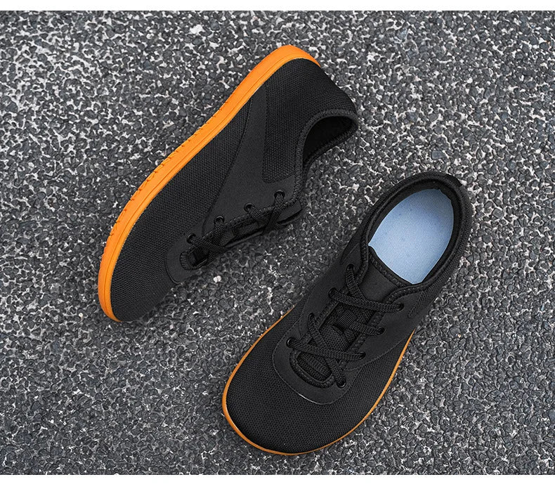 Wide Barefoot Sneakers Light Casual Mens Jogging Shoes Anti-slip Footwear Wide Barefoot Shoes Non-slip Ankle Outdoor Sneakers