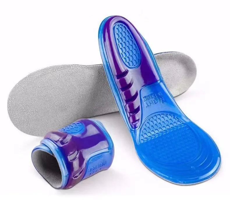 GEL Silicone Insoles for Shoes Orthotic Arch Support Insole Soft Shoe Inserts Sport Anti-slip Template For Man Women Shoe Sole