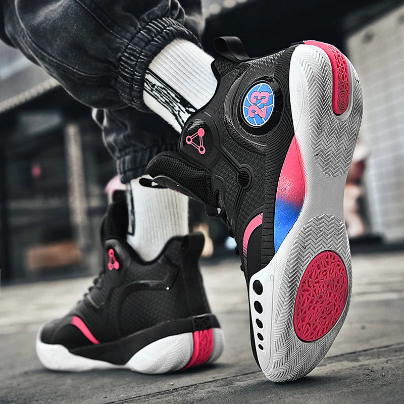 Popular Basketball Shoes Men Women Sneakers  Male Training Sports Fashion Colorful Waterproof Shoes Casual Non-Slip Couple Shoes