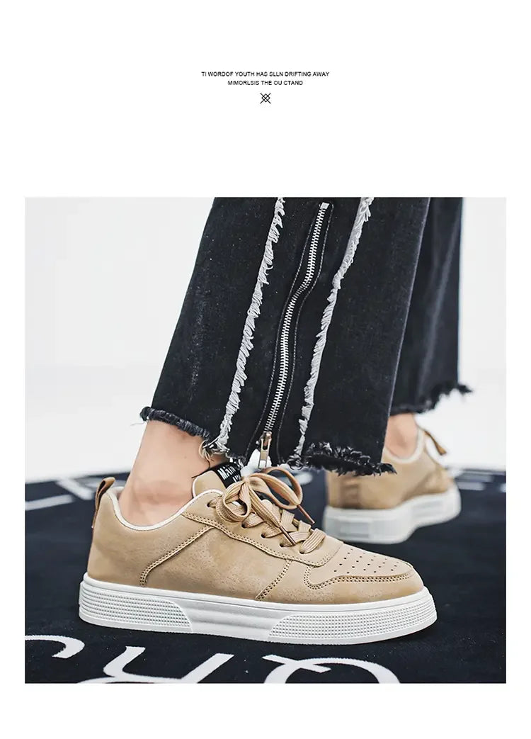 Men's Sneakers Trendy Spring Breathable Fashionable Board Shoes Thick Bottom Versatile Soft Bottom Casual Sneakers Large Size 44
