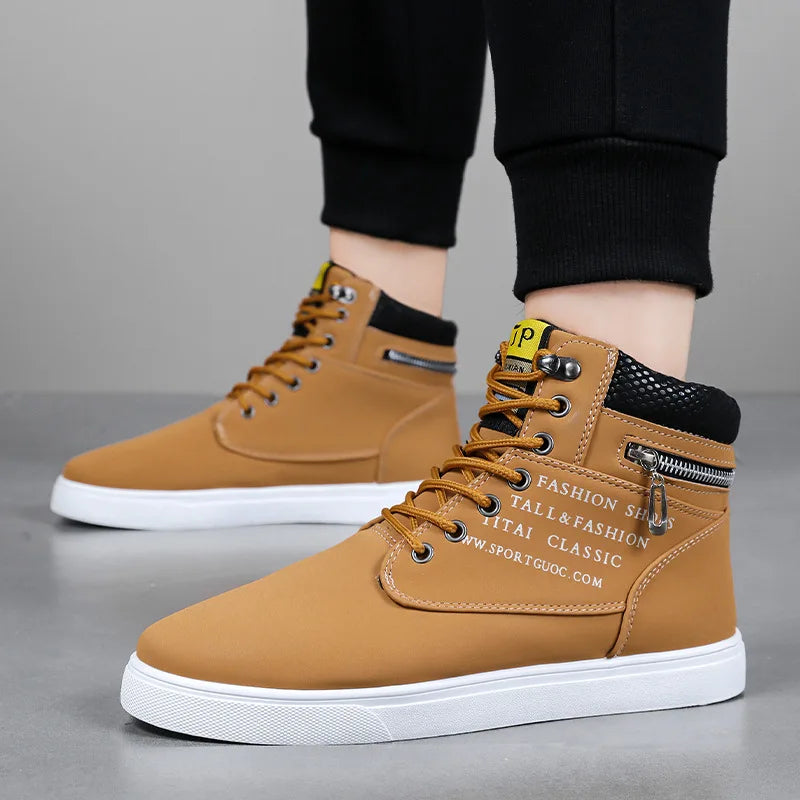Brand Designer Men's Sneakers Comfortable Casual Shoes Fashion Non-slip Platform Shoes New Lightweight Sneakers Tenis Masculino