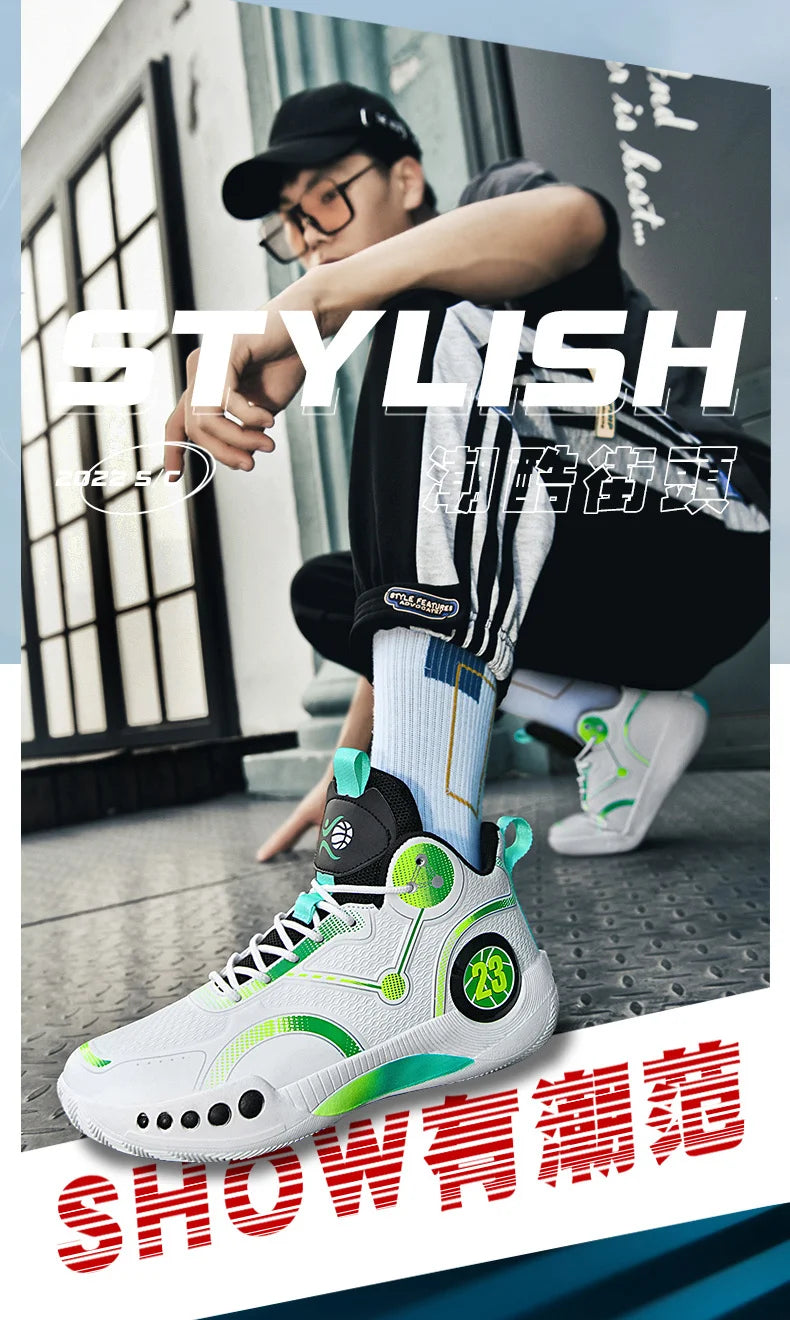 Popular Basketball Shoes Men Women Sneakers  Male Training Sports Fashion Colorful Waterproof Shoes Casual Non-Slip Couple Shoes