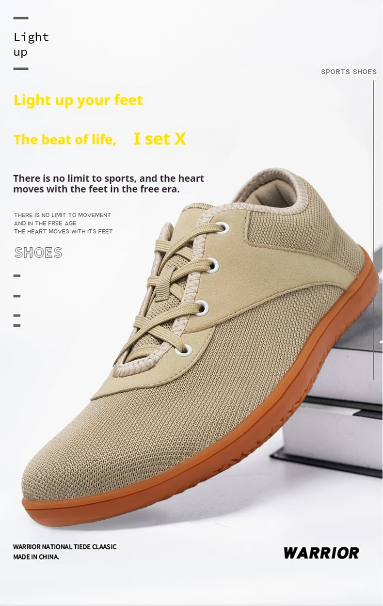 Wide Barefoot Sneakers Light Casual Mens Jogging Shoes Anti-slip Footwear Wide Barefoot Shoes Non-slip Ankle Outdoor Sneakers