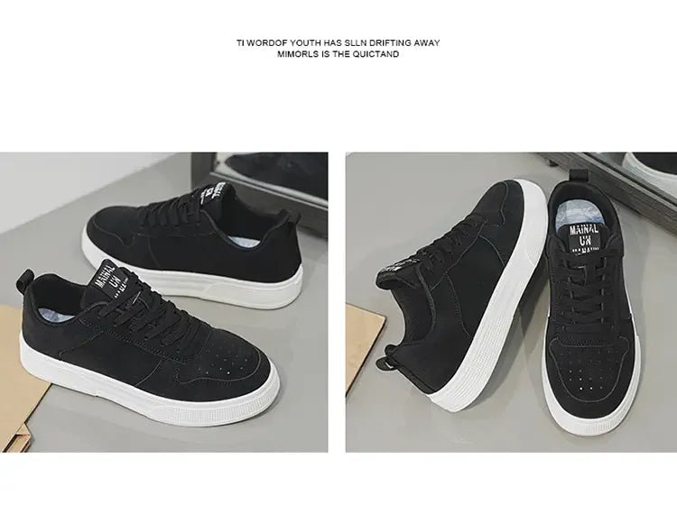 Men's Sneakers Trendy Spring Breathable Fashionable Board Shoes Thick Bottom Versatile Soft Bottom Casual Sneakers Large Size 44