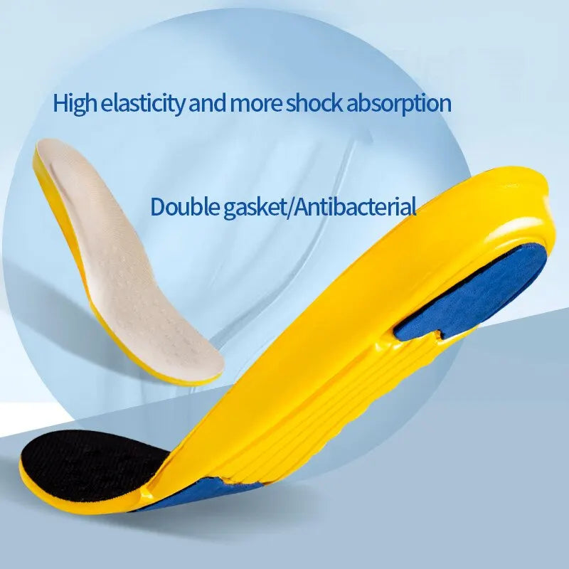 Sport Insoles for Men Women Shoe Inserts Pad Soft Breathable Sneakers Running Silicone Gel Cushion Orthopedic Care EVA Insoles