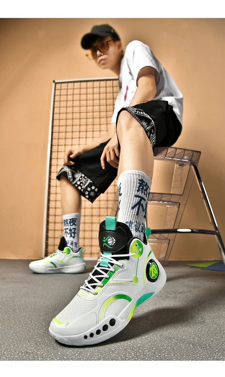 Popular Basketball Shoes Men Women Sneakers  Male Training Sports Fashion Colorful Waterproof Shoes Casual Non-Slip Couple Shoes