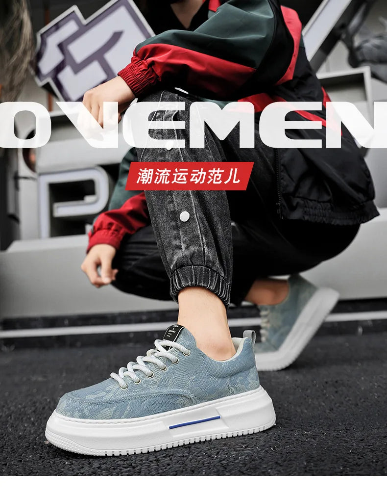 2025 Sneakers For Men Breathable Non-Slip Sport Shoes Male Fashion Casual Platform Shoes Comfortable Outdoor Running Shoes