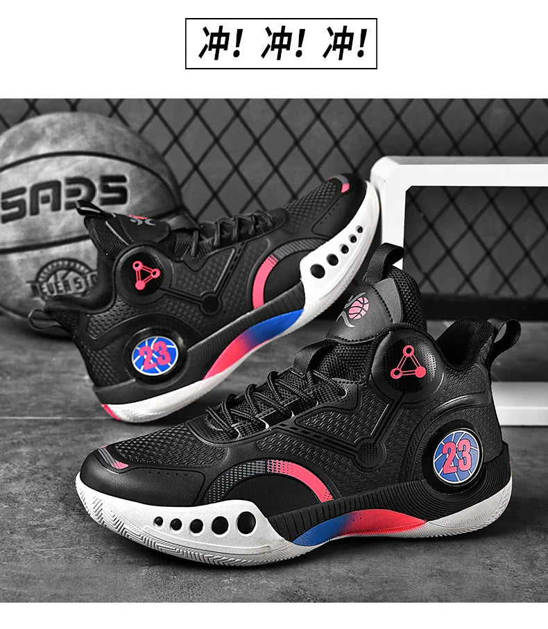 Popular Basketball Shoes Men Women Sneakers  Male Training Sports Fashion Colorful Waterproof Shoes Casual Non-Slip Couple Shoes