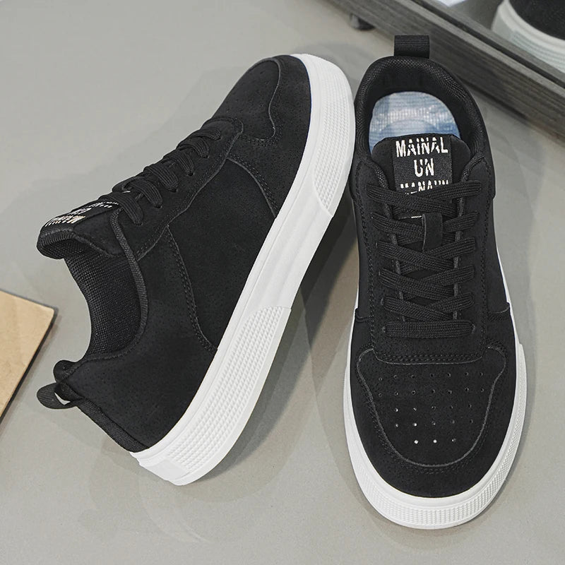 Men's Sneakers Trendy Spring Breathable Fashionable Board Shoes Thick Bottom Versatile Soft Bottom Casual Sneakers Large Size 44