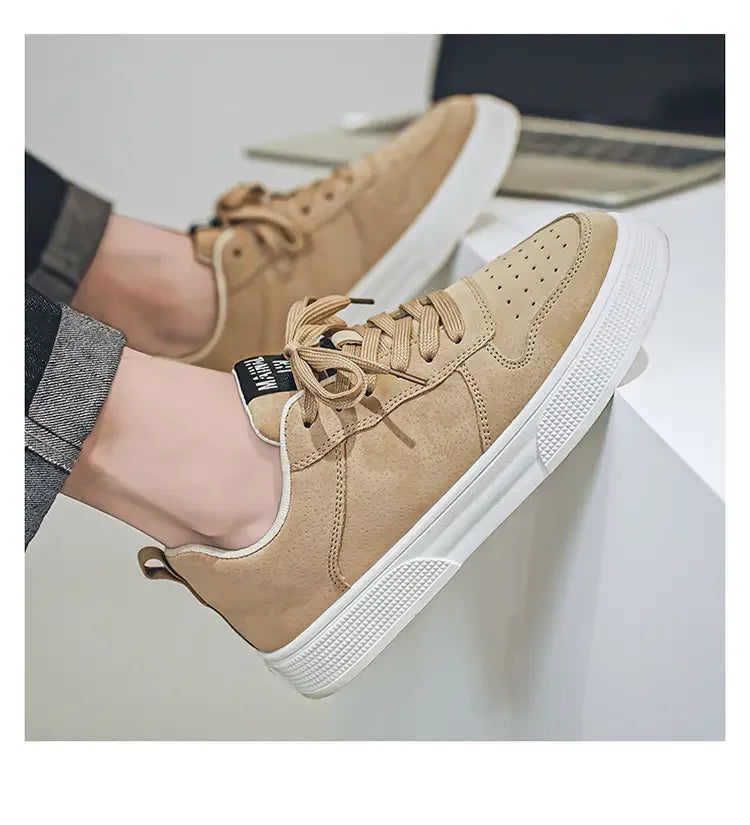 Men's Sneakers Trendy Spring Breathable Fashionable Board Shoes Thick Bottom Versatile Soft Bottom Casual Sneakers Large Size 44