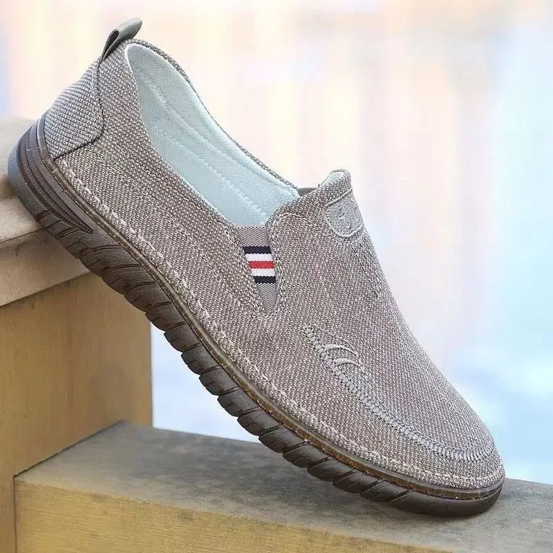 Breathable Sneakers Slip-on Men's Casual Shoes Leisure Sale 2024 Trend Elegant Male Shoe Vulcanize Classic Original In Promotion