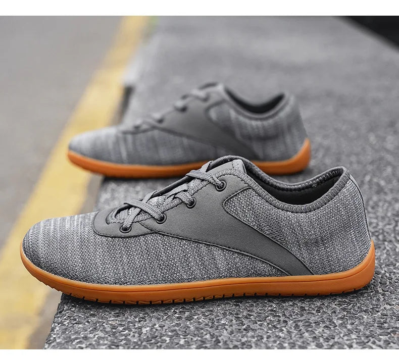 Wide Barefoot Sneakers Light Casual Mens Jogging Shoes Anti-slip Footwear Wide Barefoot Shoes Non-slip Ankle Outdoor Sneakers