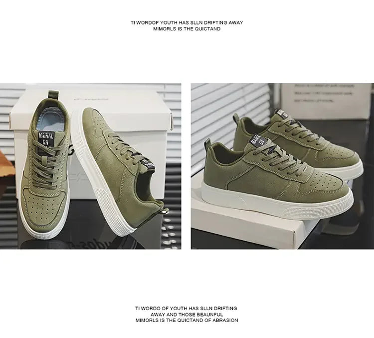 Men's Sneakers Trendy Spring Breathable Fashionable Board Shoes Thick Bottom Versatile Soft Bottom Casual Sneakers Large Size 44