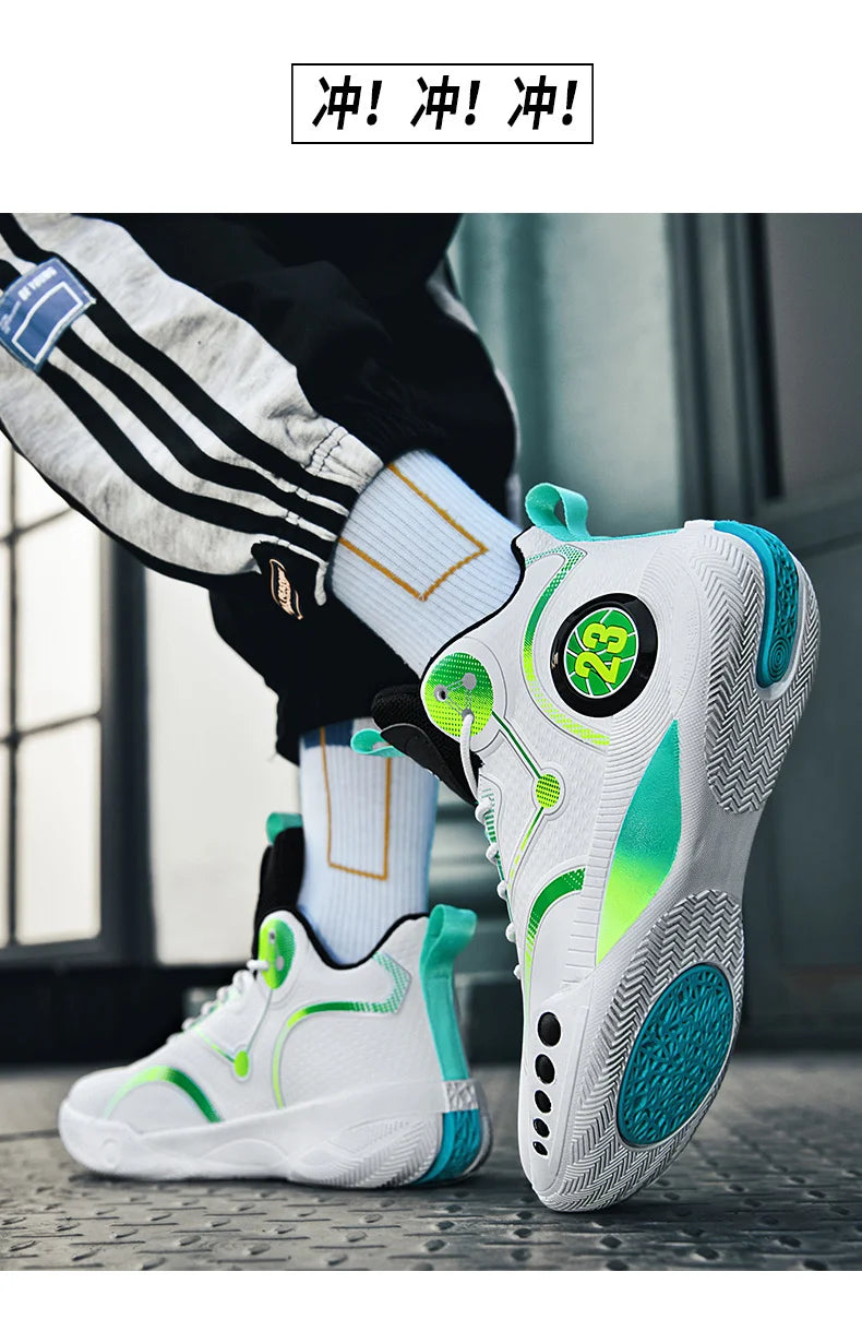 Popular Basketball Shoes Men Women Sneakers  Male Training Sports Fashion Colorful Waterproof Shoes Casual Non-Slip Couple Shoes
