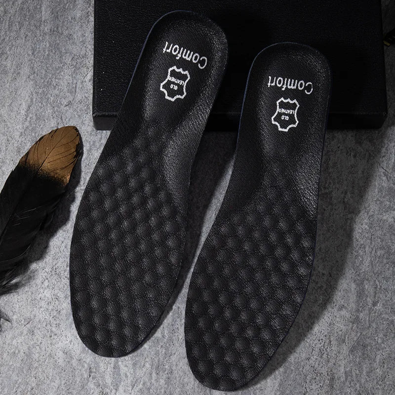 leather breathable insoles Arch support orthopedic insole Shock absorbing sole men Sneakers Leather shoes Insoles 2pcs/4pcs