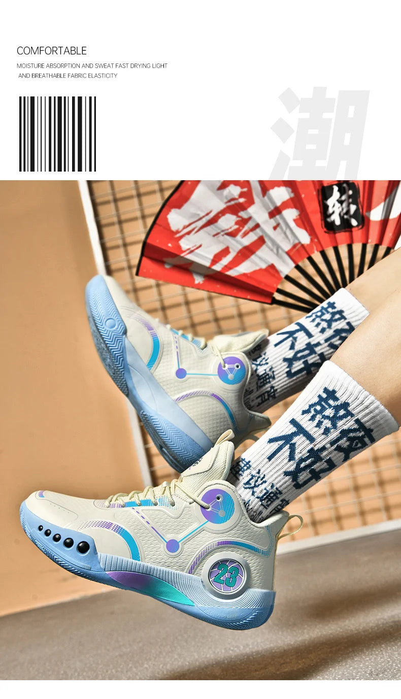 Popular Basketball Shoes Men Women Sneakers  Male Training Sports Fashion Colorful Waterproof Shoes Casual Non-Slip Couple Shoes