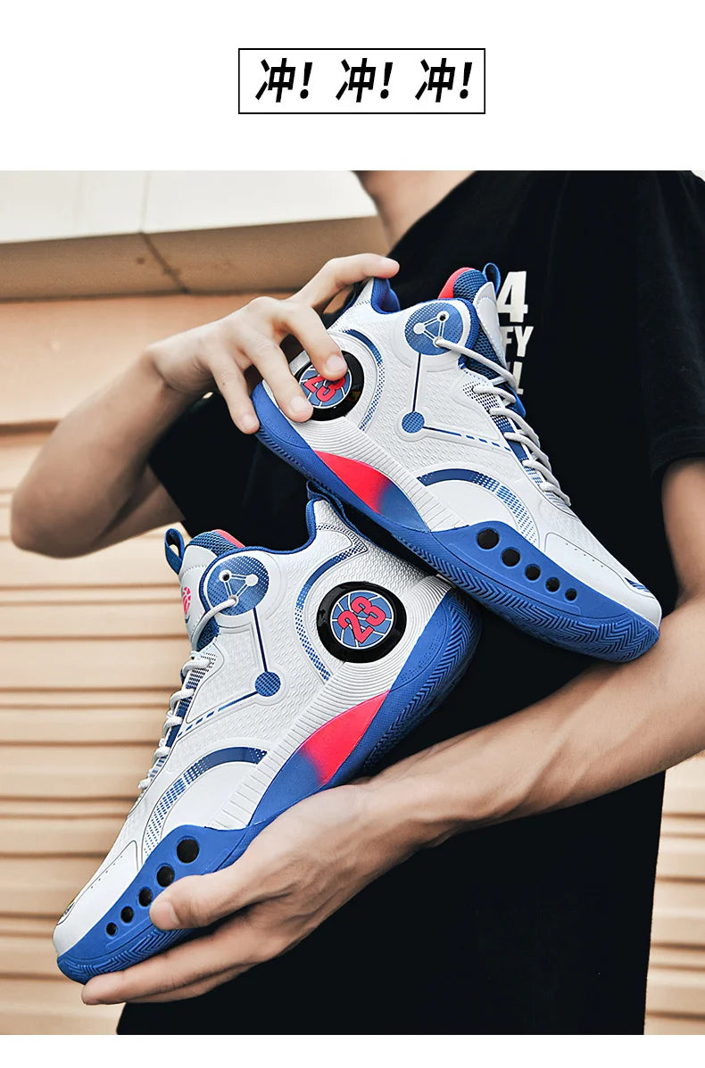 Popular Basketball Shoes Men Women Sneakers  Male Training Sports Fashion Colorful Waterproof Shoes Casual Non-Slip Couple Shoes