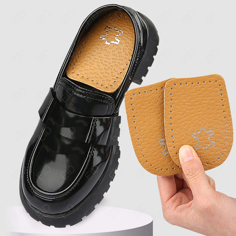 Heel Pad Leather Insoles For Shoes Men Women Heels Elastic High Heels Shoe Insoles Plantar Fasciitis Sneakers Sole Insert Insole